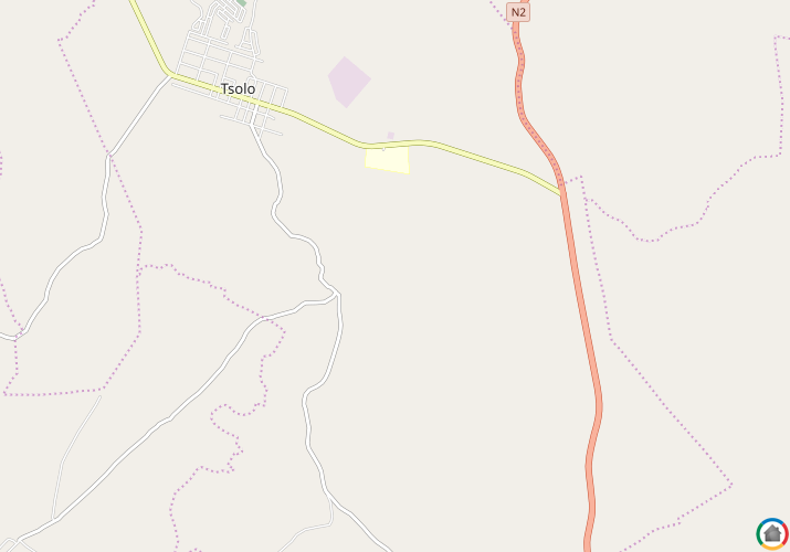 Map location of Tsolo